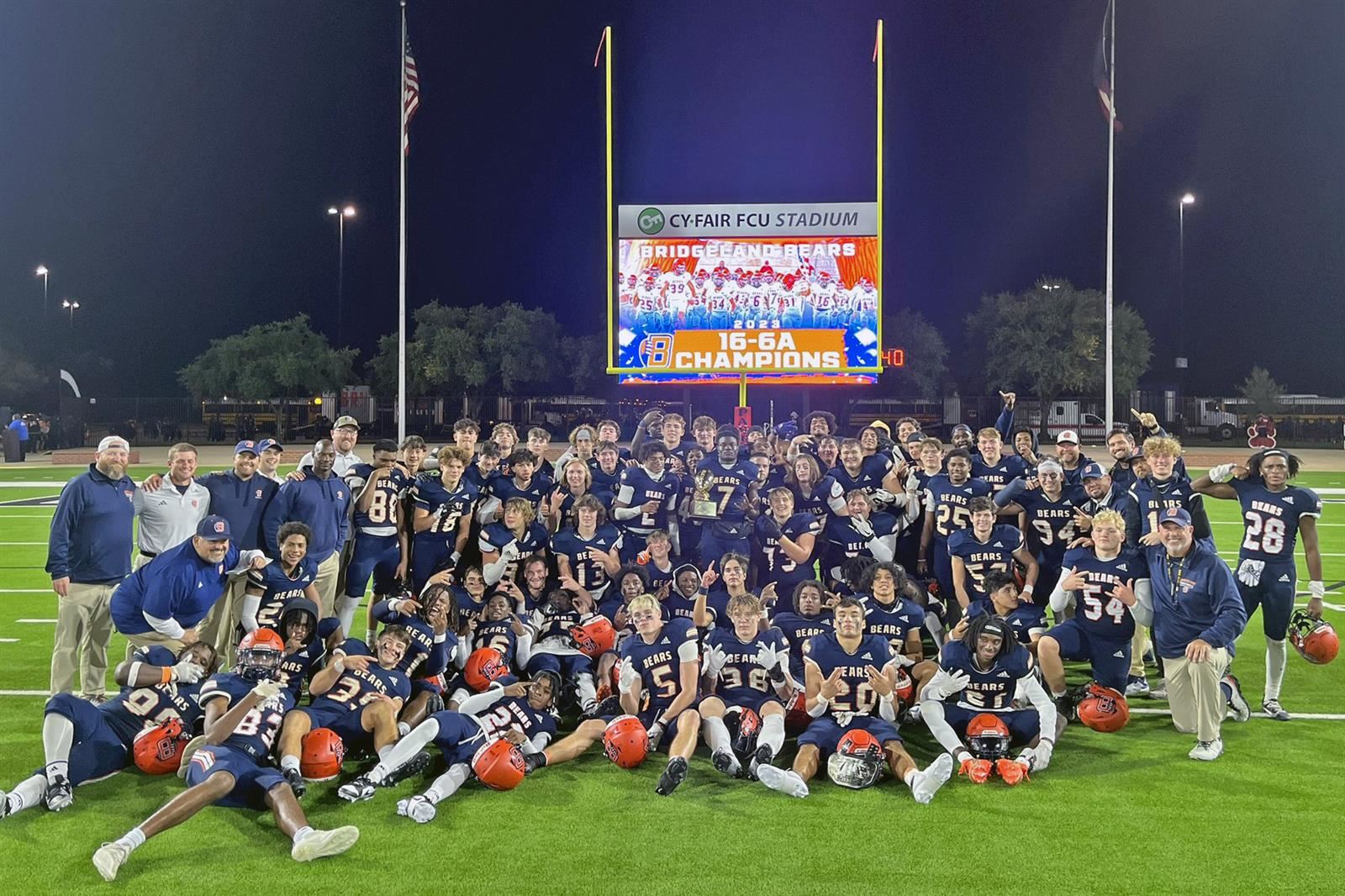 Bridgeland High School finished with an undefeated 7-0 record to win the District 16-6A championship.